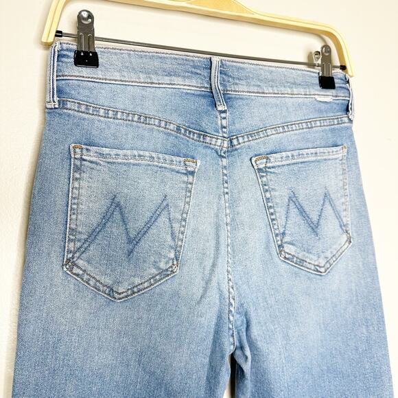 Mother Jeans Pixie Dazzler Ankle Fray Shoot to Thrill Straight Leg Jeans 28 - Picture 5 of 11
